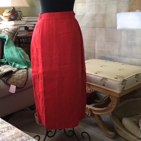 EUC Vtg Hermès Linen Wrap Skirt - Picture 3 of 8